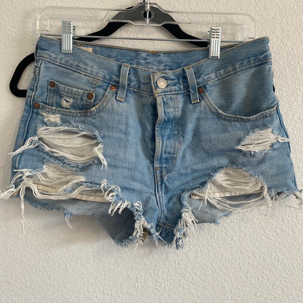 501 denim shorts